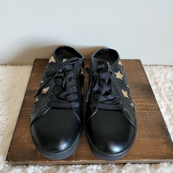 Cape Robbin Beverly2 Slip On Sneakers Black Gold Star Size 10 - Picture 3 of 10